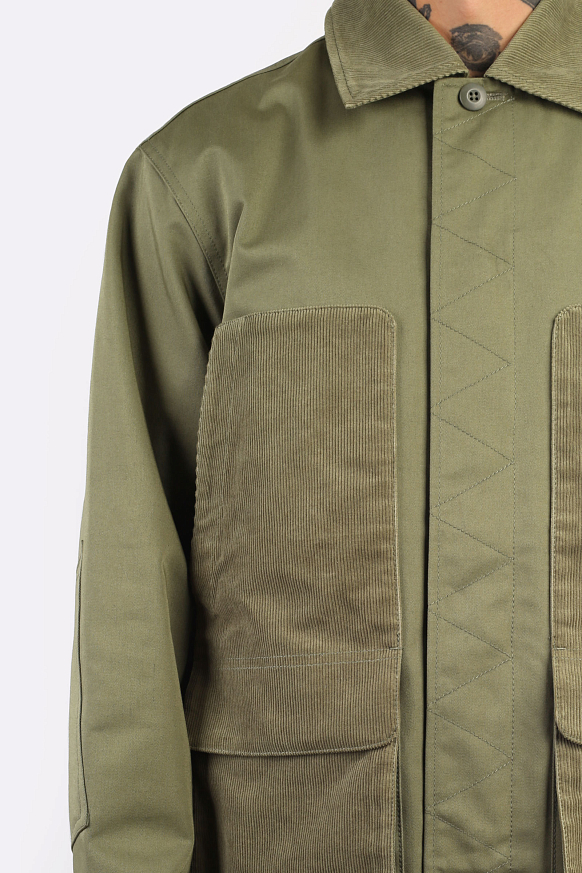 Мужская куртка Alpha Industries Corduroy Panel Jacket (MJC53500C1-green) - фото 6 картинки