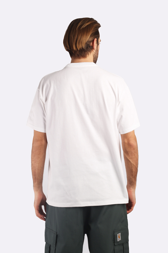 Мужская футболка Carhartt WIP S/S Onyx T-Shirt (I032875-white/black) - фото 4 картинки
