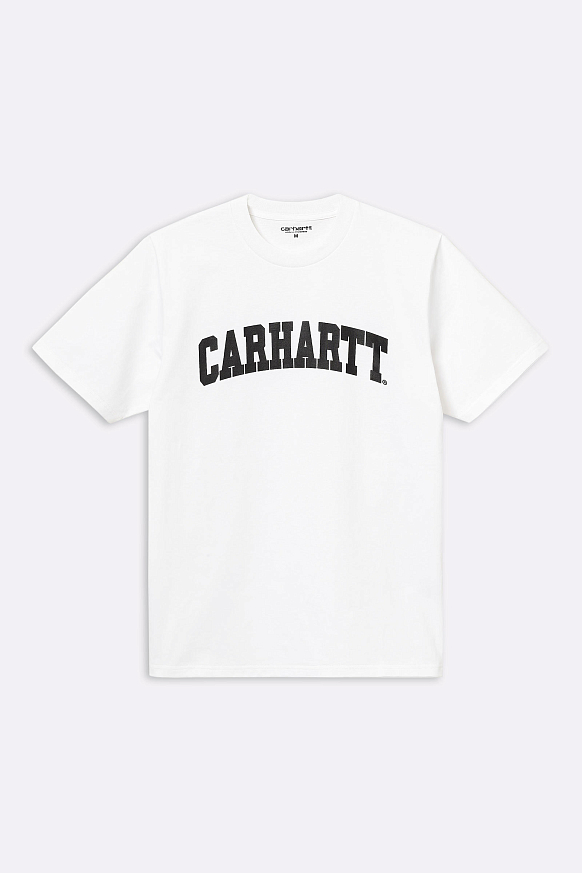 Мужская футболка Carhartt WIP S/S University T-Shirt (I028990-white/black)