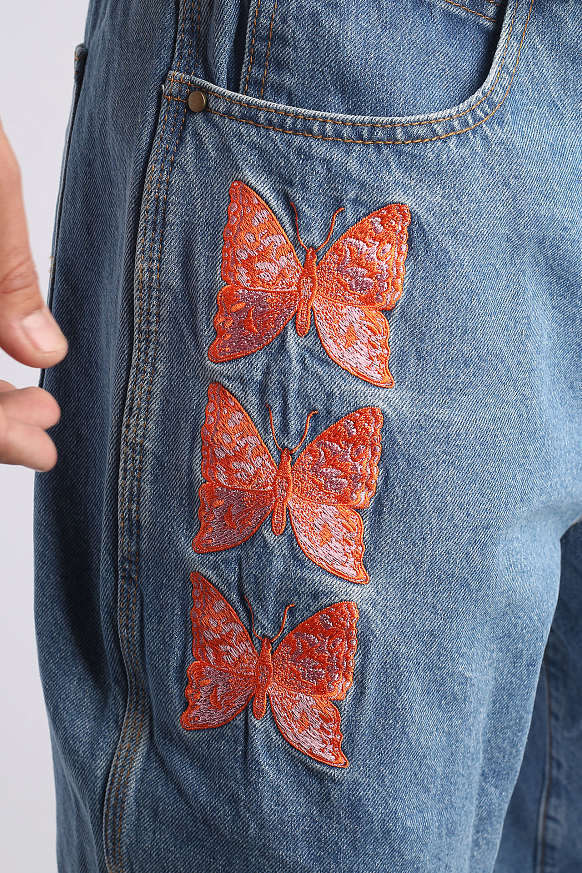 Мужские джинсы Butter Goods Butterfly Denim Jeans (Butterfly Denim-indigo) - фото 3 картинки