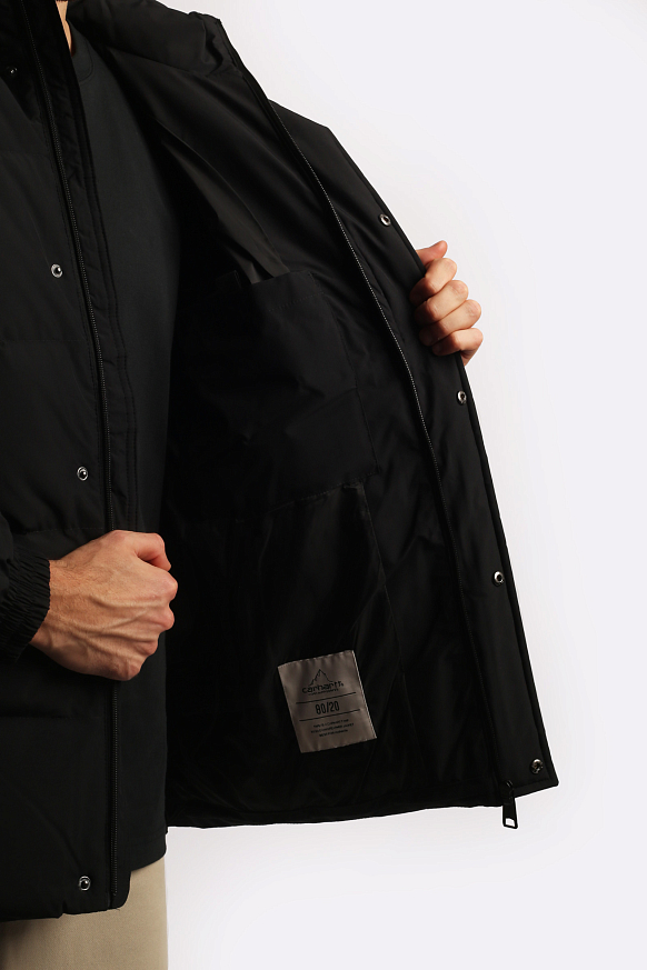 Мужская куртка Carhartt WIP Danville Jacket (I029450-black/wht) - фото 6 картинки
