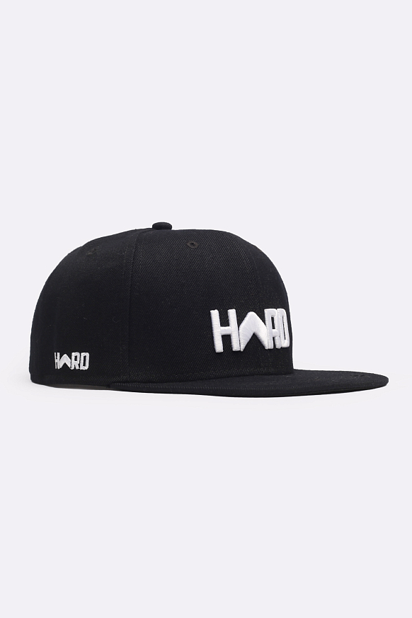 Мужская кепка Hard Logo Snapback (Hard black/wht-0106)