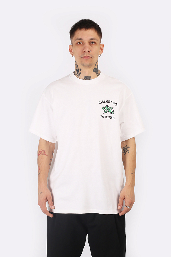 Мужская футболка Carhartt WIP S/S Smart Sports T-Shirt (I033121-white) - фото 2 картинки