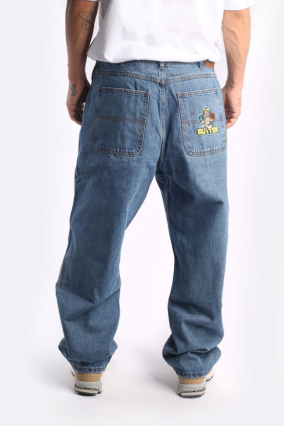 Мужские джинсы Butter Goods World Peace Denim Jeans (World Peace-washer indigo) - фото 5 картинки