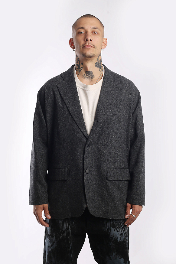 Мужской пиджак Hombre Nino Cordura Wool 3B Jacket (0222-JK0002-gray) - фото 2 картинки