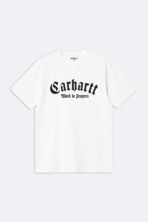 Мужская футболка Carhartt WIP S/S Onyx T-Shirt (I032875-white/black)