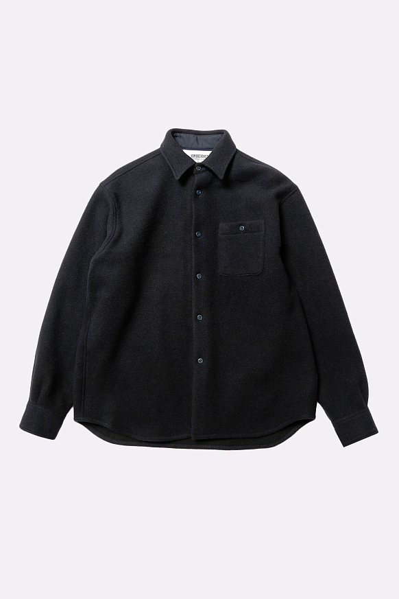 Мужская рубашка Hombre Nino Melton Wool Shirt (0222-SH0005-navy)