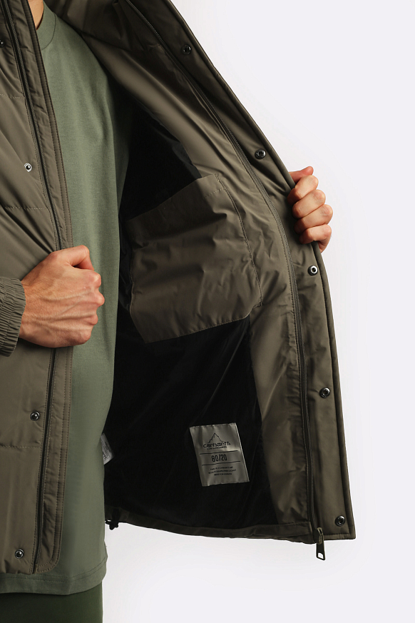 Мужская куртка Carhartt WIP Danville Jacket (I029450-barista/black) - фото 6 картинки