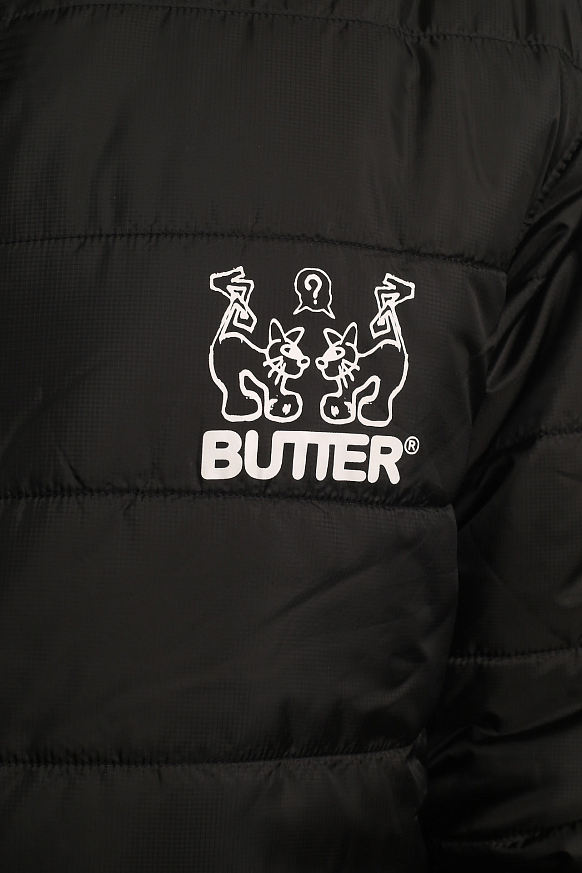 Мужская куртка Butter Goods Jun Reversible Puffer Jacket (Jun Reversible-blk/blk) - фото 3 картинки