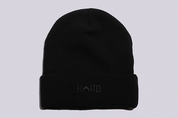Мужская шапка Hard Hard Beanie (Hard blk/blk-0011)