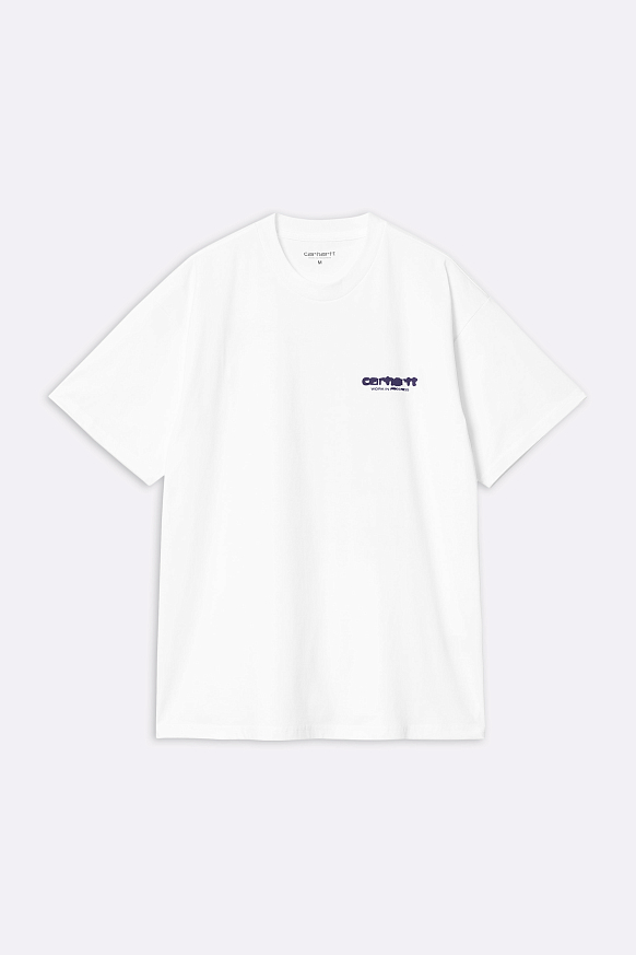 Мужская футболка Carhartt WIP S/S Ink Bleed T-Shirt (I032878-white/tyrian)
