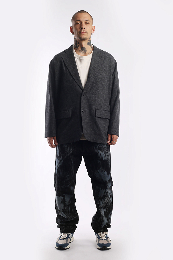 Мужской пиджак Hombre Nino Cordura Wool 3B Jacket (0222-JK0002-gray) - фото 7 картинки