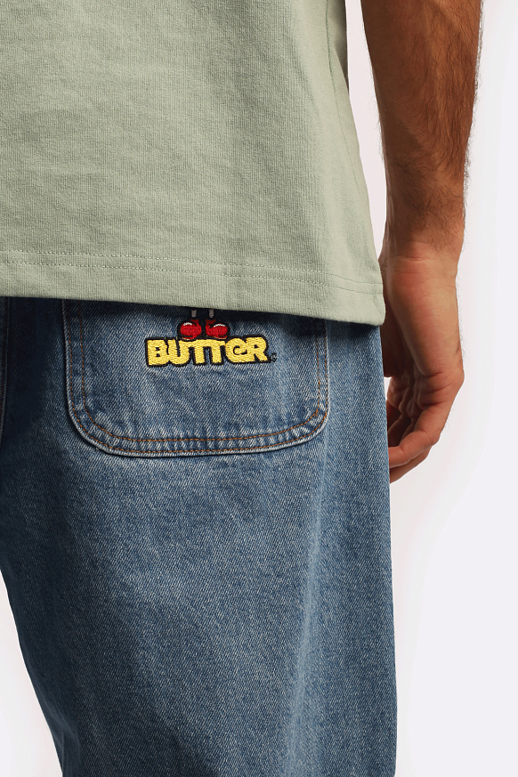 Мужские джинсы Butter Goods Blindfold Denim Pants (Pants Washed/Indigo) - фото 6 картинки