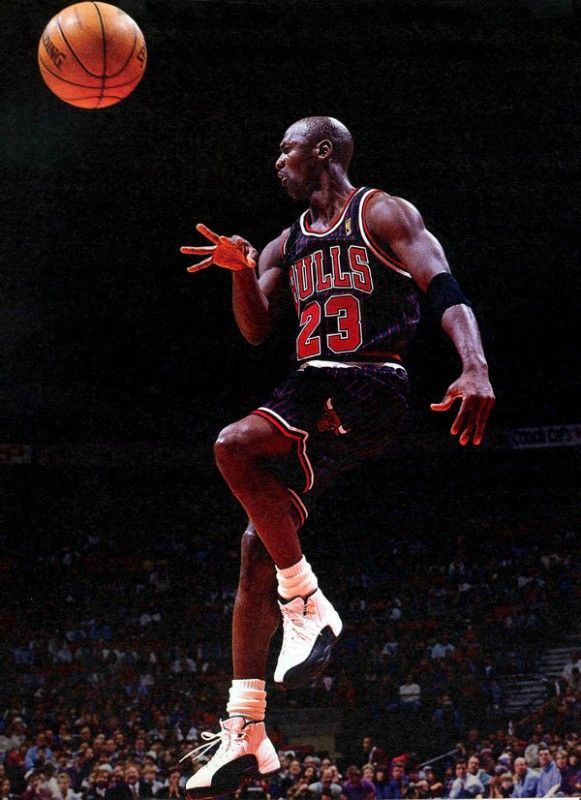 mj wearing jordan 12