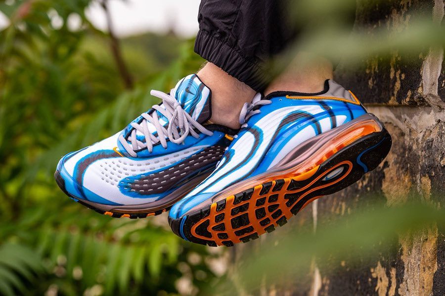 Air max deluxe blue best sale