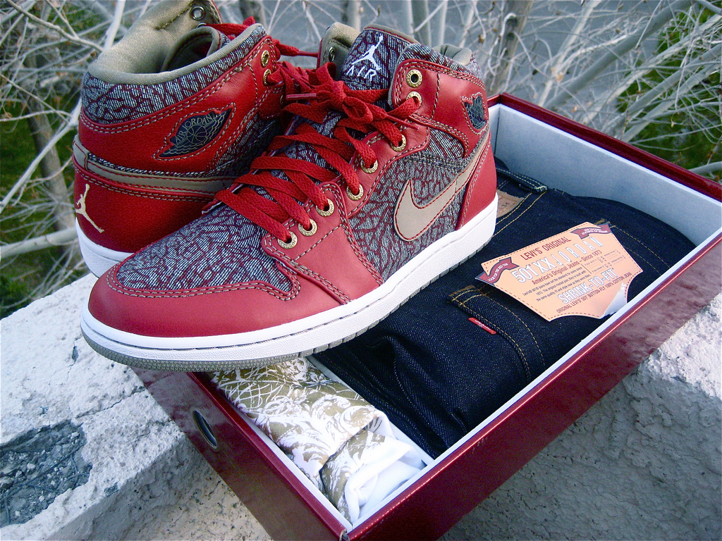 Air jordan 1 store x levi's