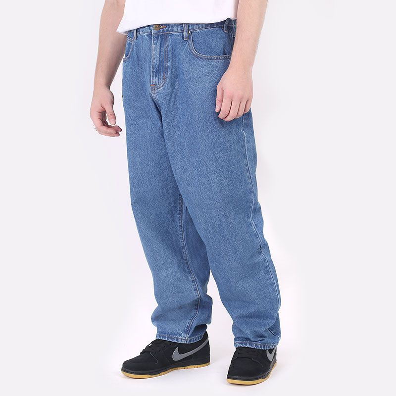 Синие мужские брюки Bass Denim Jeans от Butter Goods (Bass Denim Pants