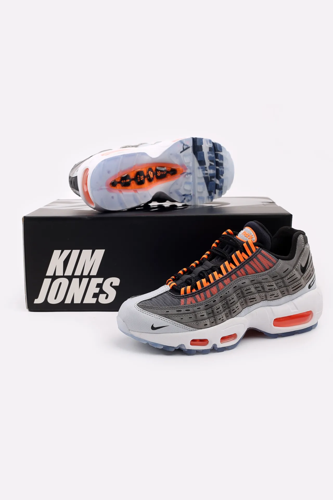 Air max 95 orange cheap et noir