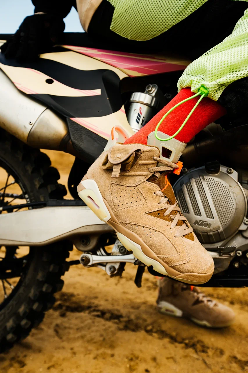 nike x travis scott air jordan 6 british khaki