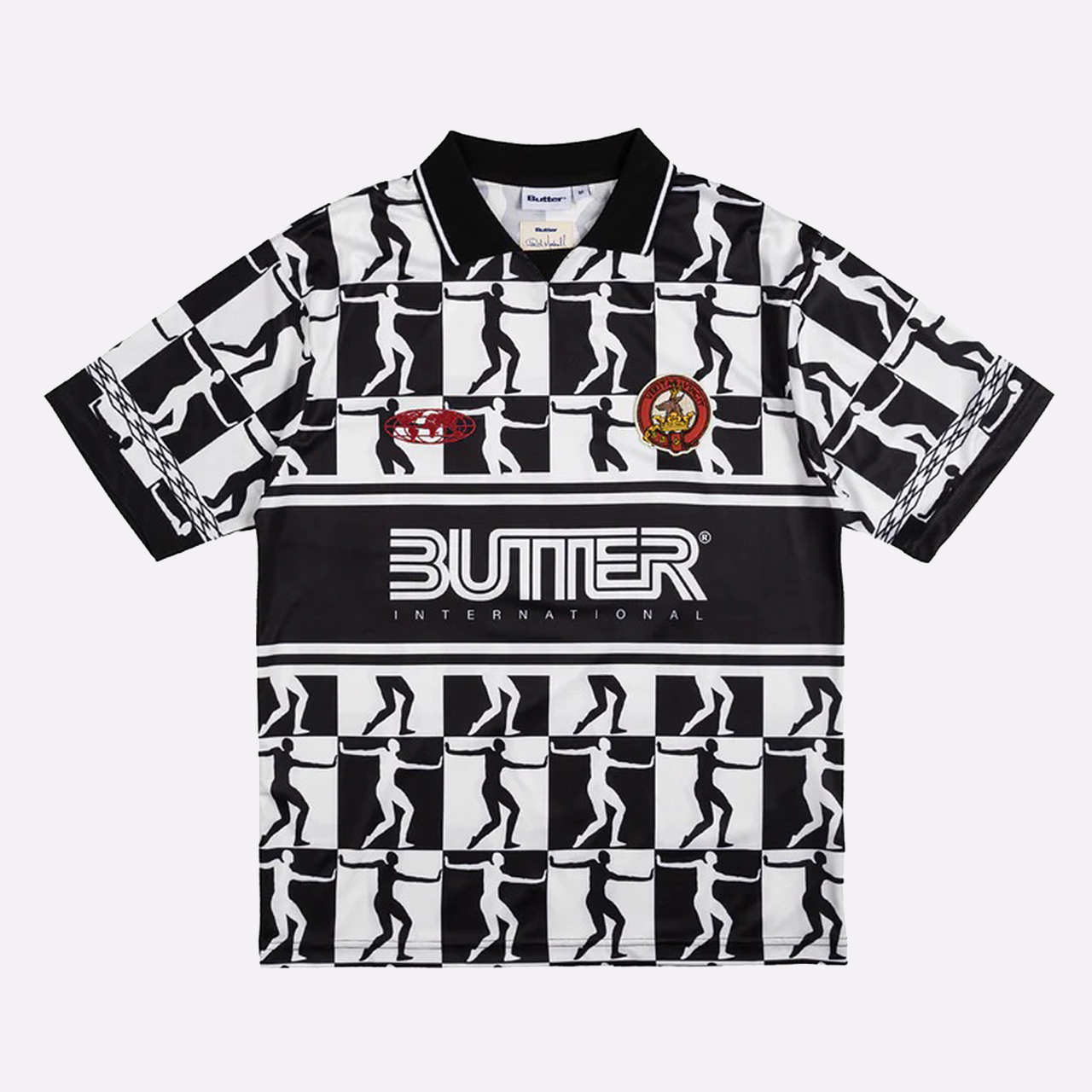 Мужская футболка Butter Goods Marshall Jersey Black/White (Marshall