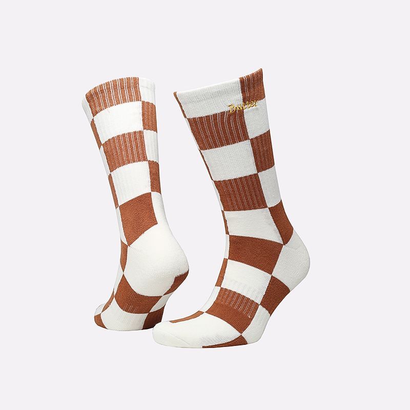 Оранжевые мужские носки Socks от Butter Goods (Natural/burnt orange) по цен...