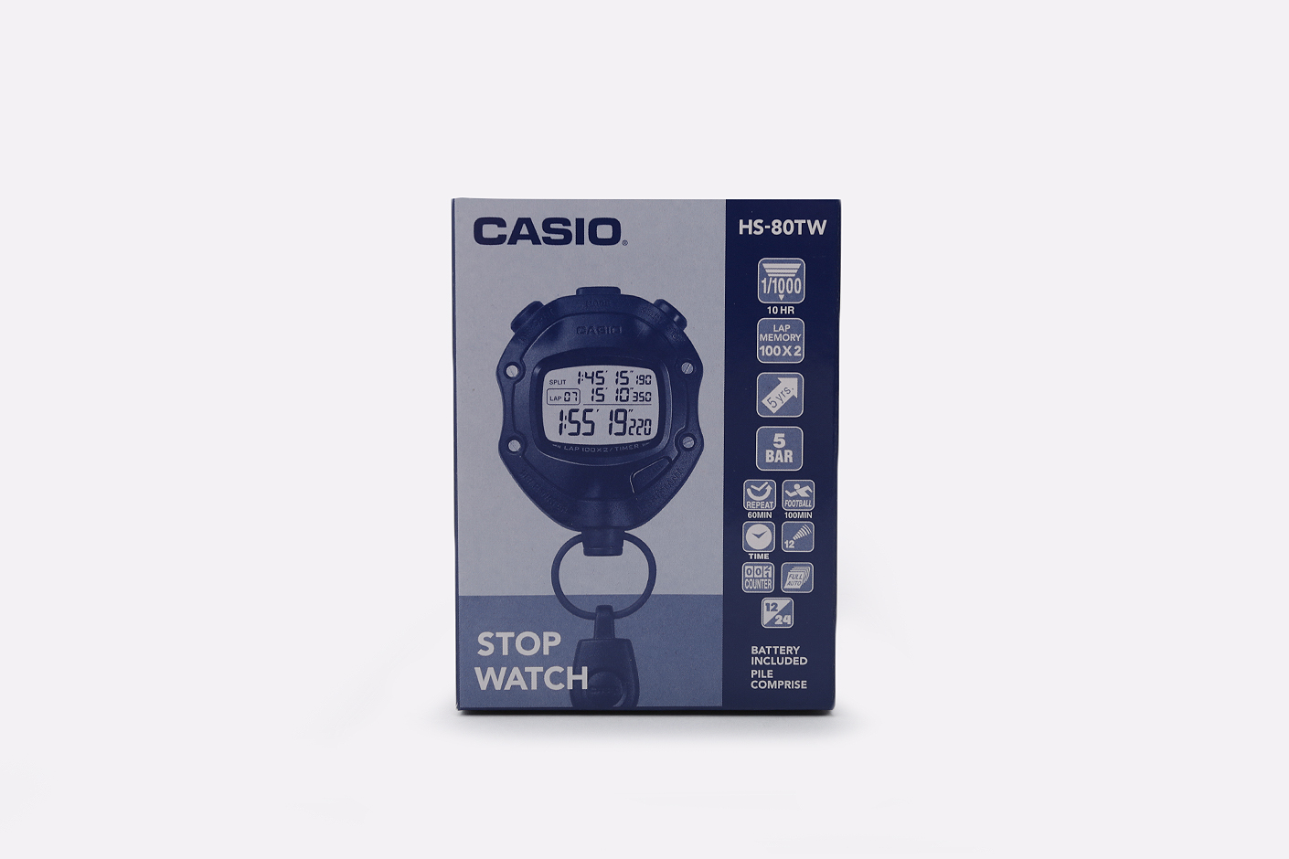 Секундомер Casio Stop Watch (==HS-80TW-1E) - купить оригинал в Москве с ...