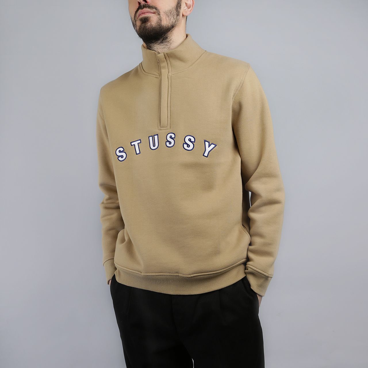 Бренд stussy. Кофта Stussy. Stussy худи бежевое. Кофта Stussy худи. Толстовка Quarter zip.
