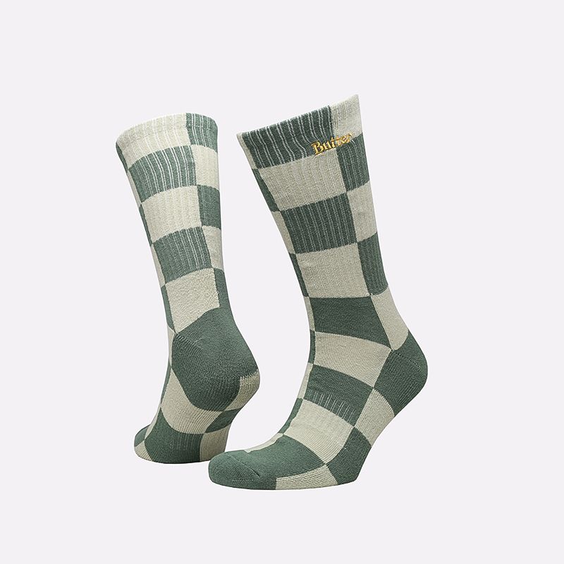 Зелёные мужские носки Socks от Butter Goods (Khaki/washed teal) по цене 196...
