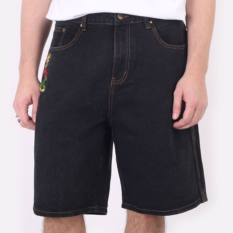 Черные мужские шорты Bass Denim Shorts от Butter Goods (Bass Denim