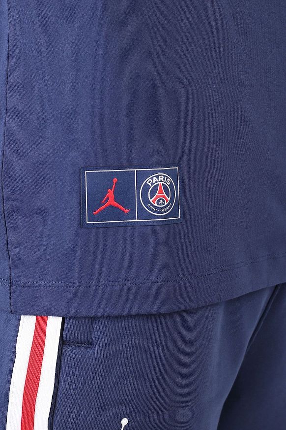 Мужская футболка Jordan Paris Saint-Germain Logo T-Shirt (DB6514-410) - фото 4 картинки