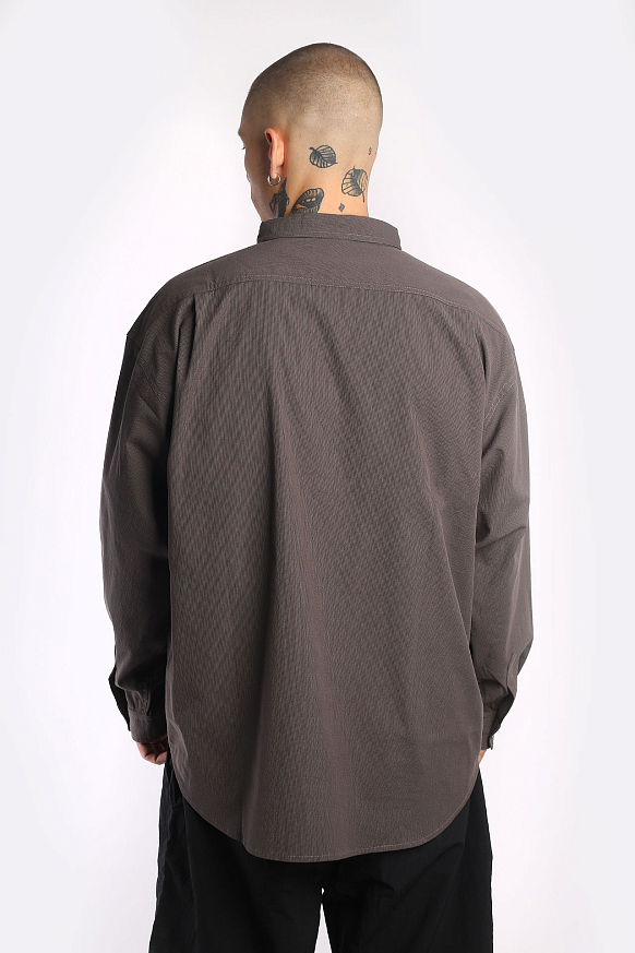 Мужская рубашка DeMarcoLab Atom C/M/X Shirt (DM23EX01-J01-grey) - фото 8 картинки