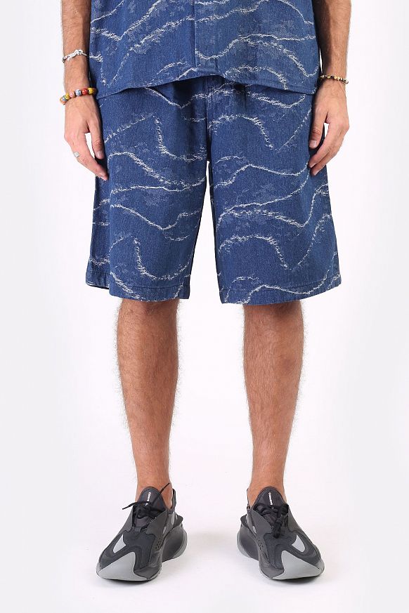 Мужские шорты FrizmWORKS Wave Denim Bermuda Short (SSPT046-indigo) - фото 5 картинки
