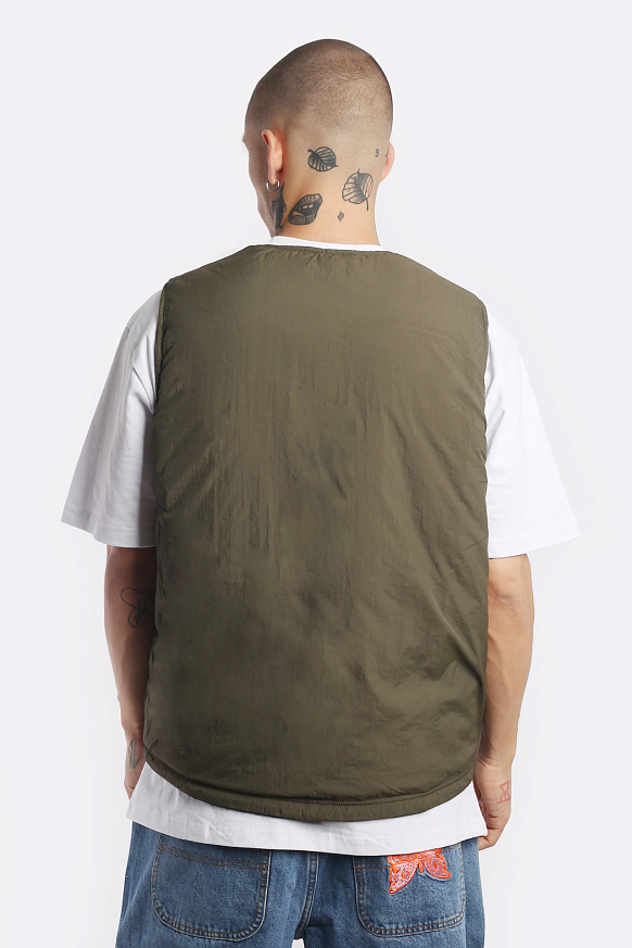 Мужской жилет Butter Goods Reversible Vest (Reversible vest-blk/army) - фото 10 картинки
