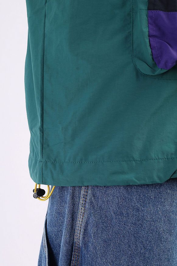 Мужская куртка Butter Goods Foley Pullover Jacket (J FOLEY-teal/haki/navy) - фото 8 картинки