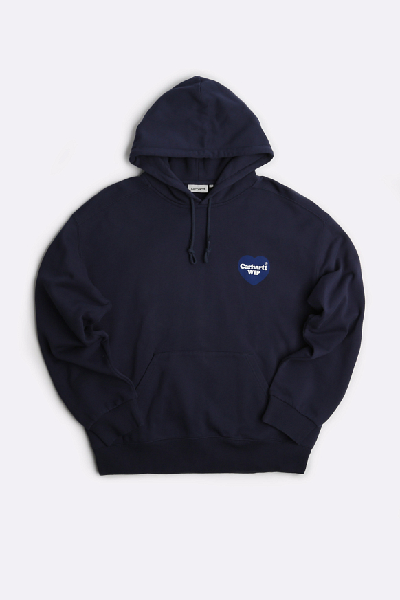 Мужская толстовка Carhartt WIP Hooded Heart Sweat (I032168-blue)