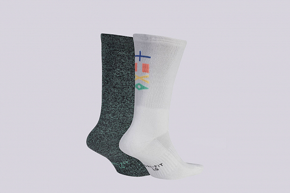 Мужские носки Nike SB Skateboarding Crew Socks (2 Pair) (SX6855-901) - фото 2 картинки