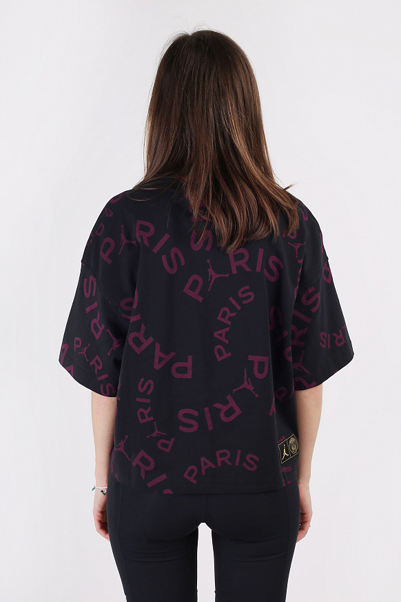 Женская футболка Jordan Paris Saint-Germain Boxy Short-Sleeve T-Shirt (CU5696-010) - фото 4 картинки