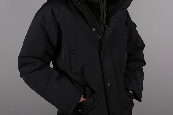 Мужская куртка Carhartt WIP Anchorage Parka (I000728-black) - фото 2 картинки