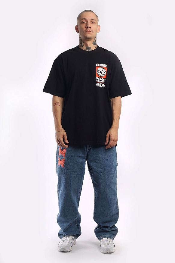 Мужская футболка Butter Goods Peace On Earth Tee (Peace On Earth-black) - фото 6 картинки