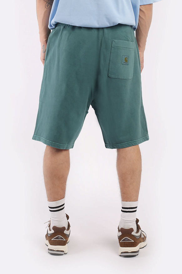 Мужские шорты Carhartt WIP Nelson Sweat Short (I030130-botanic) - фото 4 картинки