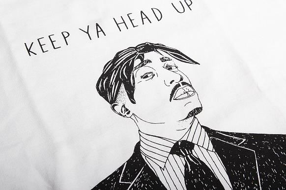 Мужская футболка Wemoto Keep Ya Head Up (b145-white) - фото 2 картинки
