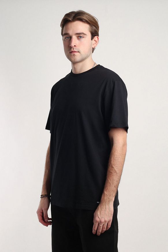 Мужская футболка Carhartt WIP Standart Crew Neck T-Shirt (2 Pack) (I029370-black/black) - фото 2 картинки