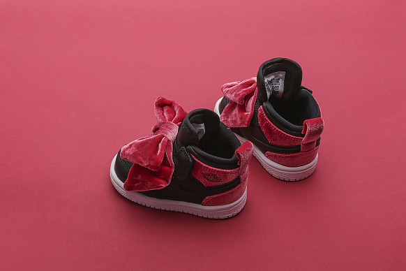 Детские кроссовки Jordan 1 Mid Bow TD (CK5679-006) - фото 2 картинки