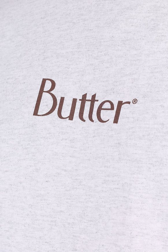 Мужская футболка Butter Goods Classic Logo Tee (CLASSIC TEE-ash grey) - фото 2 картинки