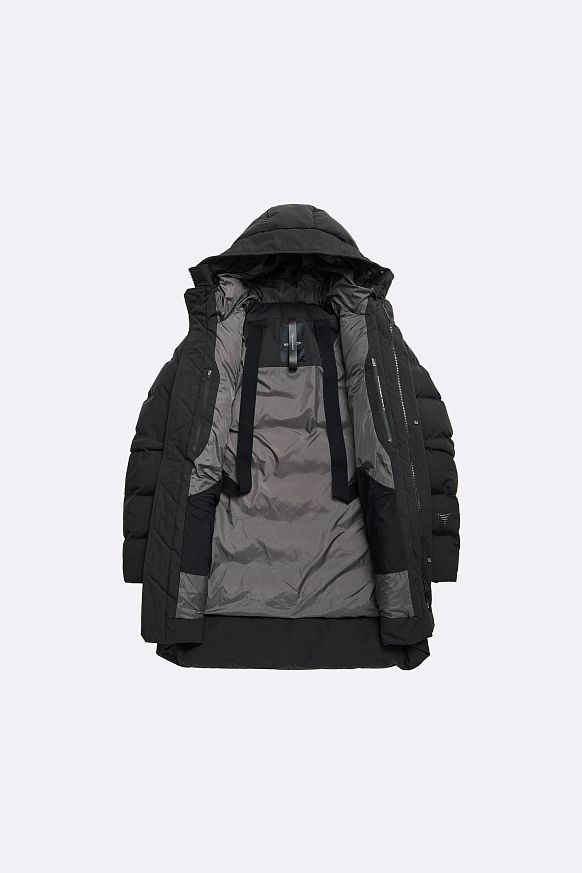 Мужская куртка KRAKATAU STROFO Long Down Jacket (Qm562-1-strofo-черн) - фото 2 картинки