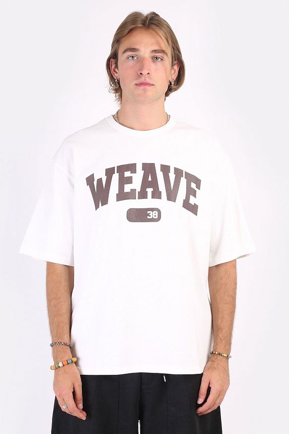 Мужская футболка FrizmWORKS Weawe 38 Logo Tee (SSTS055-white)