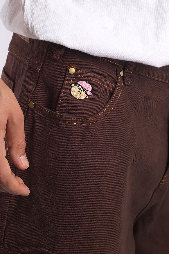 Мужские брюки Butter Goods Santosuosso Denim Pants (Santosuosso Cargo-brown) - фото 3 картинки