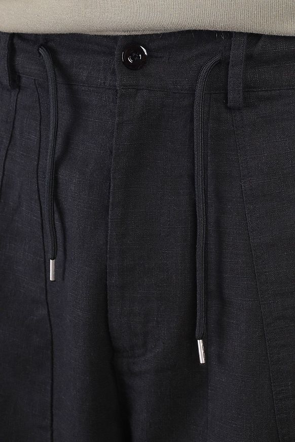 Мужские брюки FrizmWORKS Linen Balloon String Pants (SSPT054-black) - фото 6 картинки