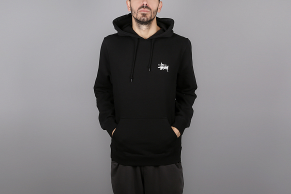 Мужская толстовка Stussy Basic Stussy Hood (1924257-black)