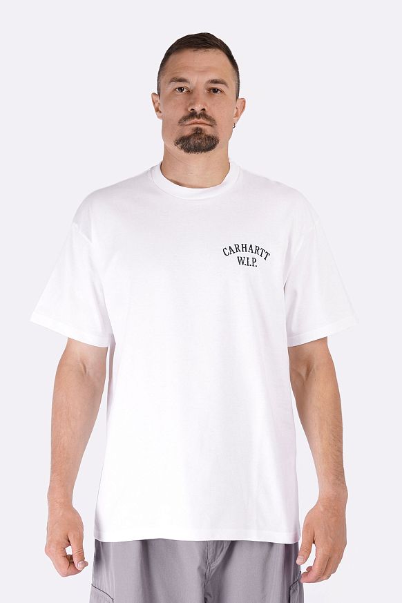 Мужская футболка Carhartt WIP S/S Cabinetry T-Shirt (I034779-black/white) - фото 3 картинки